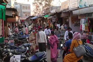 people gathered in the market