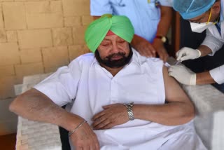 Punjab CM Captain Amarinder Singh took his second dose of corona vaccine today.