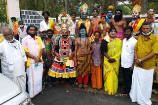 economic crisis of street theatre artists in corona pandemic, THIRUVALLUR, திருவள்ளூர்