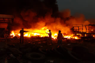 fire broke out in roadways workshops in hardoi