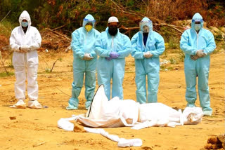 50 dead bodies of corona buried in delhi