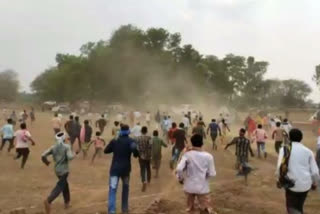 ग्रामीणों ने किया प्रदर्शन  , jam in Bastar