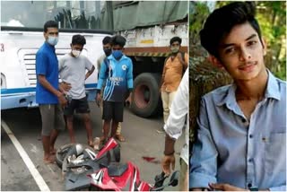 bike accident school student died  school student died  bike accident news  പത്തനംതിട്ട വാര്‍ത്തകള്‍  ബൈക്ക് അപകടം വാര്‍ത്തകള്‍  പറക്കോട് അമൃത ബോയ്‌സ് സ്‌കൂള്‍