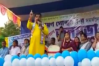 দুটি পৃথক সভা থেকে বিজেপি ও সংযুক্ত মোর্চাকে একহাত নিলেন অশোকনগরের তৃণমূল প্রার্থী