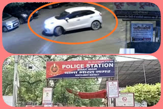 thief stolen car at bharat nagr in delhi having cctv but no clue