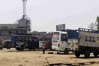 condition of chatra government bus stand is very bad