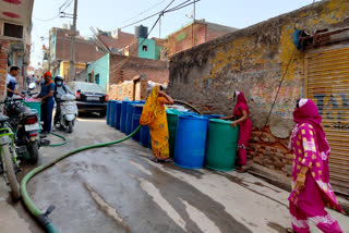 water shortage in Sangam Vihar