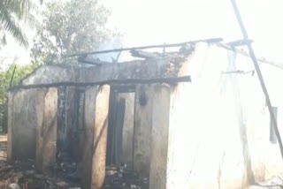 house burnt in fire accident