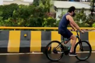 ACTOR SONUSOOD WENT FOR ACHARYA MOVIE SHOOTING ON CYCLE