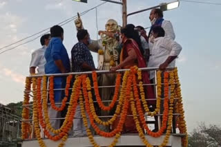 MP Venkatesh Neta Ambedkar statue unveiled in Peddapalli district