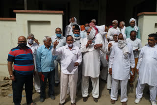 Ex-servicemen protest gohana