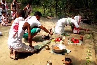 বাক্সাৰ দিঘেলীত বিষহৰী পূজা উদযাপন