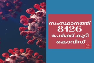 Covid News  കേരളത്തിലെ കൊവിഡ് കണക്കുകൾ  കൊവിഡ് കേരളം  കൊവിഡ് കണക്കുകൾ  covid updates  kerala covid updates  8126 പേർക്ക് കൂടി കൊവിഡ് സ്ഥിരീകരിച്ചു  ടെസ്റ്റ് പോസിറ്റിവിറ്റി നിരക്ക് 13.34 ആണ്