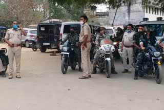 flag march in palamu