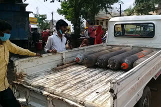 Oxygen cylinders are being seized