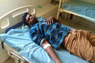 person injured in excise constables attack, buchireddypalem excise constables attack on a person