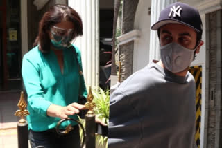 ranbir spotted with mother