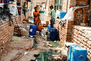 water shortage in agar nagar ugrana chowk area