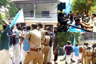 കണ്ണൂർ യൂണിവേഴ്സിറ്റി വൈസ് ചാൻസലർ  KSU activists  Kannur University Vice Chancellor  കെഎസ്‌യു