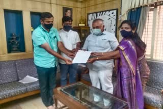 transport employees request letter to mla ramalingareddy