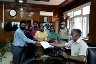 People of Kothipura submitted memorandum to DC Demanding for employment in AIIMS