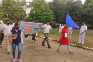 cisf soldiers organized awareness rally under fit india movement