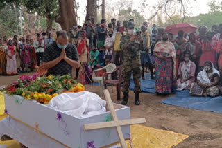 Balmdina Ekka wife of martyr Albert Ekka was cremated in Gumla