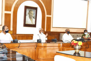 CM Nitish holds high level meeting regarding Covid-19 in patna