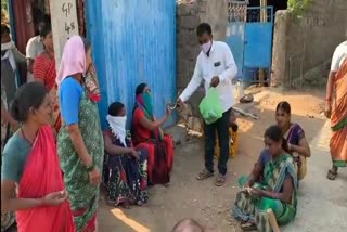 mask distribution, adilabad mask distribution