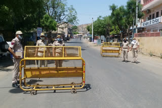 जयपुर में वीकेंड कर्फ्यू की पालना, Weekend curfew cradle in Jaipur