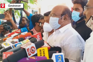 minister jayakumar condolence for actor vivek