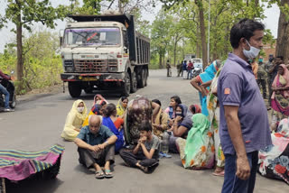 Motorcycle rider died in road accident in Hazaribagh