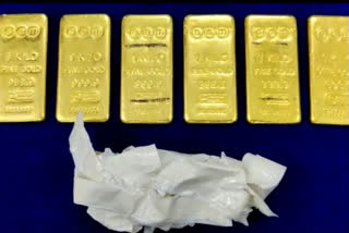 Custom seized gold bars at Chennai Airport