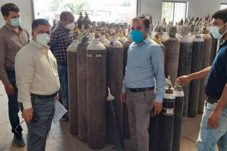 kota news, oxygen cylinder stoped for industry