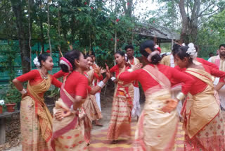 বিধায়ক মৃণাল শইকীয়াৰ বাসগৃহতো বিহুৰ আনন্দ