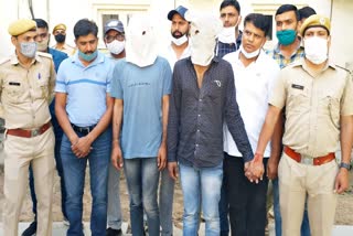 daketi gang  chomu news  jaipur news  जयपुर पुलिस  जयपुर में क्राइम  डकैती  बदमाश गिरफ्तार