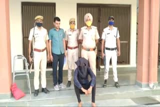 robbery in bank in Hanumangarh, accused of bank robbery arrested