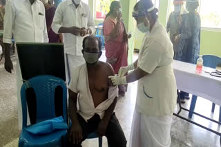 perayam covid vaccination camp  covid latest news  kollam covid news  കൊല്ലം കൊവിഡ് വാര്‍ത്തകള്‍  പേരയം കൊവിഡ് ക്യാമ്പ്  കൊവിഡ് വാക്‌സിനേഷൻ ക്യാമ്പ്