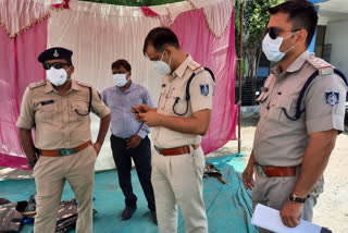 Policemen posted at covid Care Center