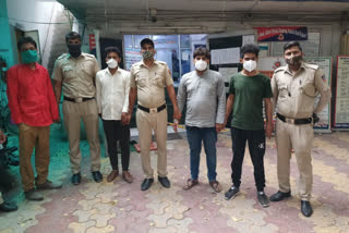 Police arrested four miscreants in kidnapping case in mahindra park