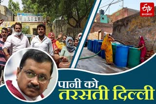 water crisis problem in many places of delhi