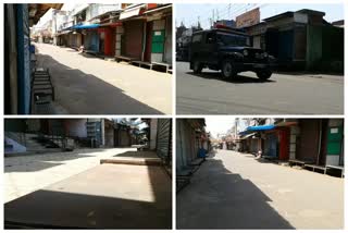 roads are empty due to sunday lockdown in meerut