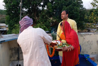 Chhath Puja celebrated in Latehar