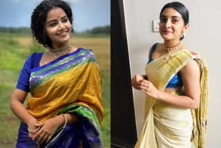 heroines in saree photos