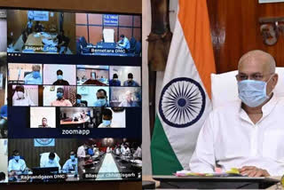 cm-bhupesh-baghel-held-virtual-meeting-with-officials-of-districts-regarding-corona-in-raipur