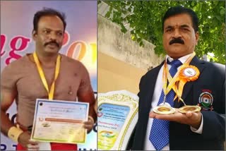 Shimoga athletes won medals in Power Lifting