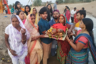 mahaparva chaiti chhath puja completed in gaya