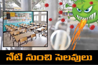 ఏపీలో పాఠశాలలపై కరోనా ప్రభావం