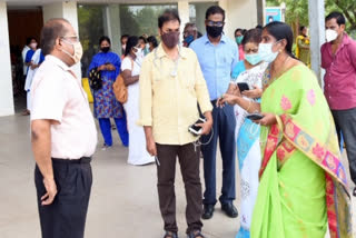 collector intiyaaz observed covid vaccination program in krishna district