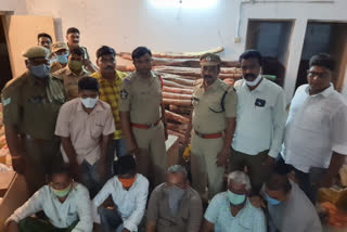 police seized red sandalwood